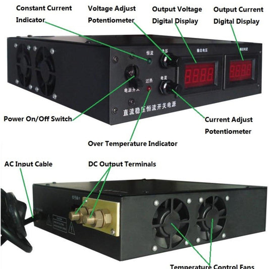 0-350VDC 1KW Variable DC Power Supply